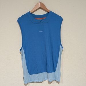 Icebreaker 2 Tone Wool Blend Tank Top